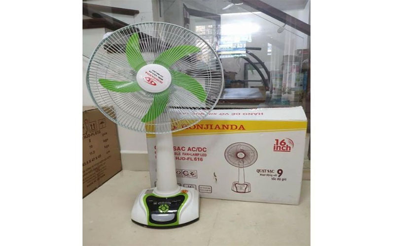 Quạt cây tích điện Honjianda HJD-FL616 - Hàng chính hãng