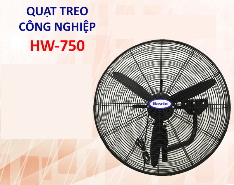 Quạt treo công nghiệp Hawin HW-750 - Hàng chính hãng