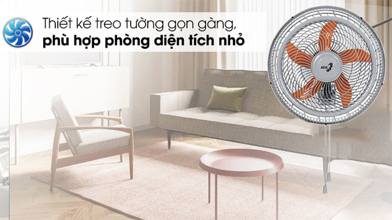 Quạt treo tường Asia Turbo One VY617790 - Hàng chính hãng