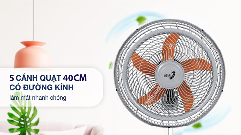 Quạt treo tường Asia Turbo One VY617790 - Hàng chính hãng