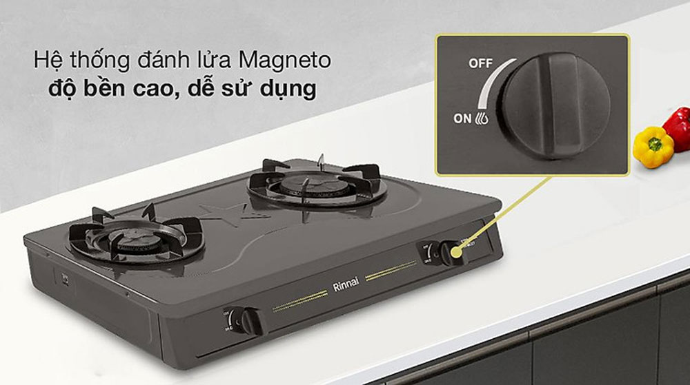 Bếp ga đôi Rinnai RV-MC27BE - Hàng chính hãng