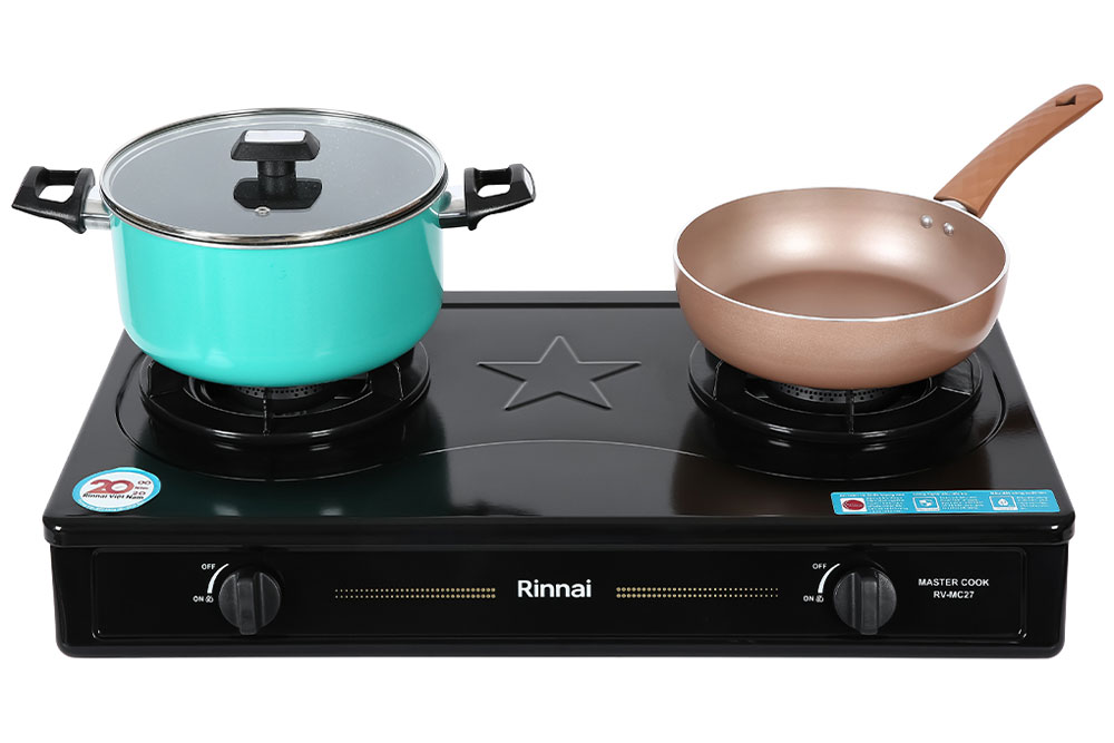 Bếp ga đôi Rinnai RV-MC27BE - Hàng chính hãng