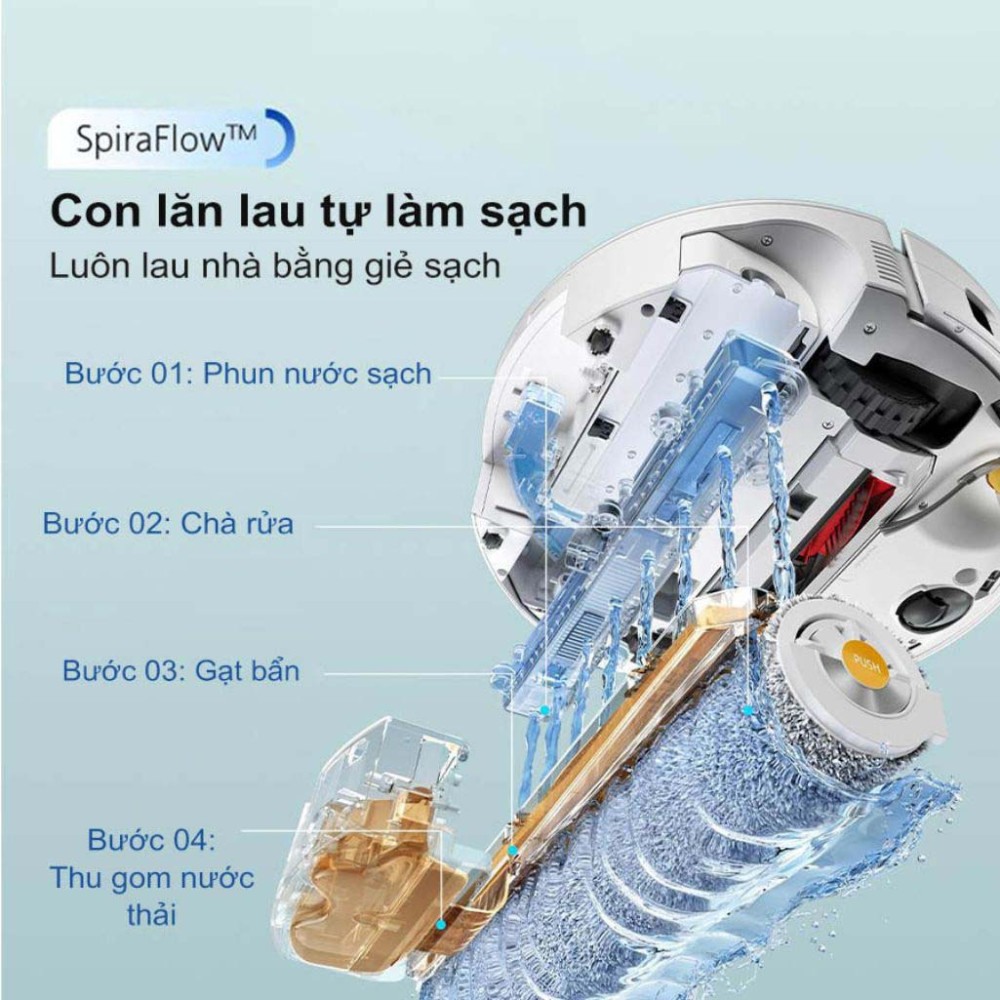 Robot hút bụi lau nhà Roborock Qrevo Curv 2 Flow  - Hàng chính hãng