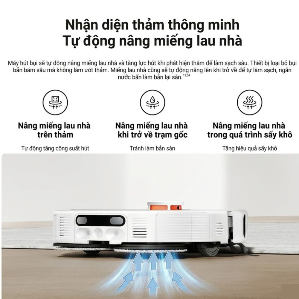 Robot hút bụi lau nhà Xiaomi H50 PRO EU BHR089NEU - Hàng chính hãng