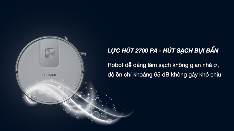 Robot hút bụi lau nhà Hitachi RV-X15N - Hàng chính hãng