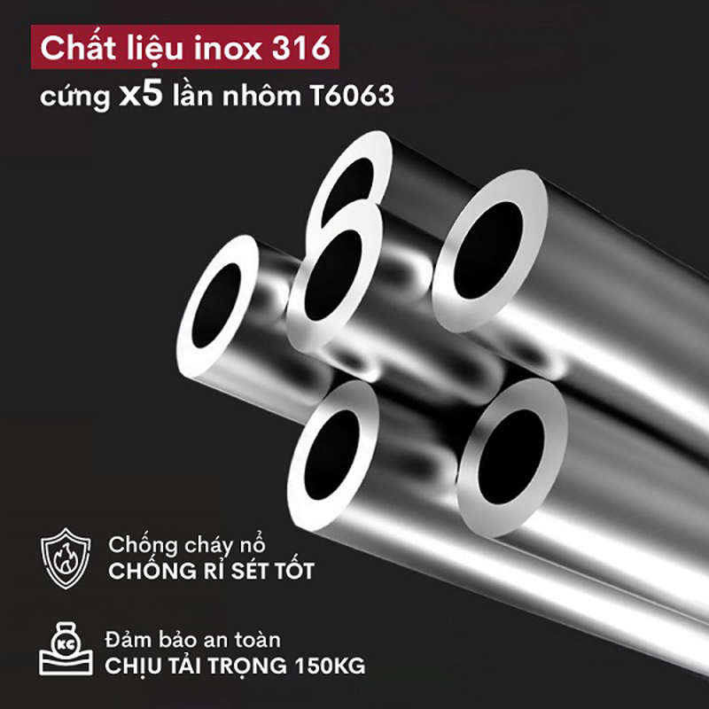 Thang inox rút gọn đơn FujiHome TLI440IR - Hàng chính hãng