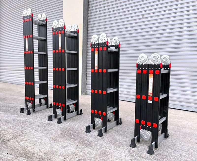 Thang nhôm gấp 4 đoạn Nakata NKT05C - Hàng chính hãng