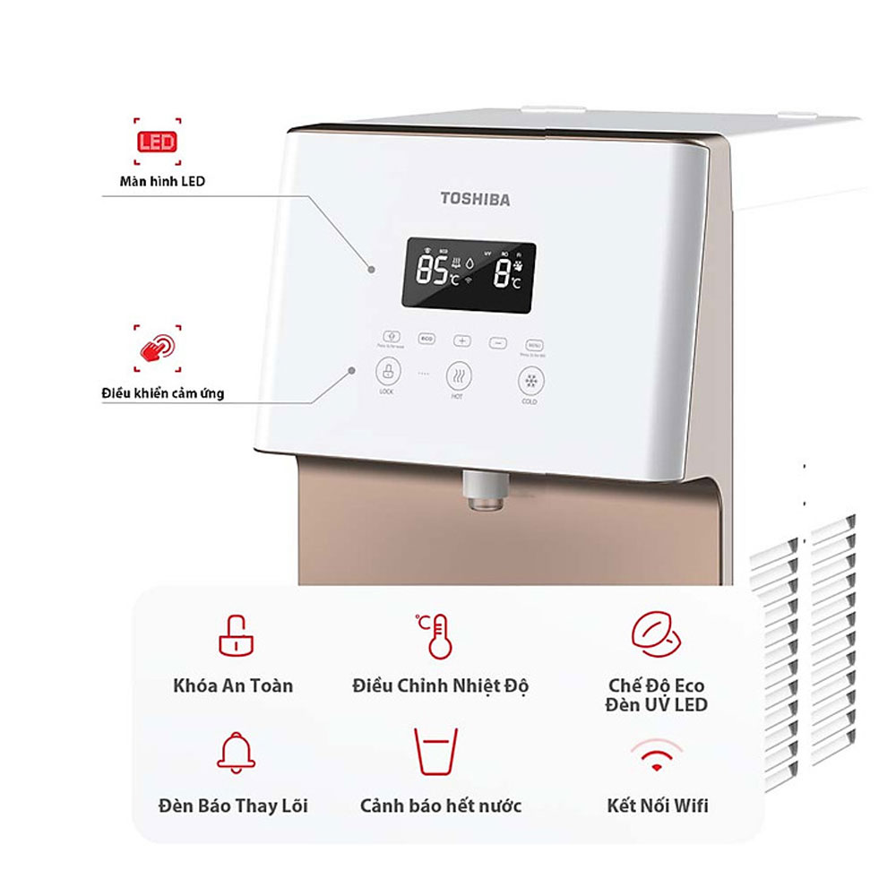 Máy lọc nước UV Toshiba TWP-W1630SVN(W) - Hàng chính hãng