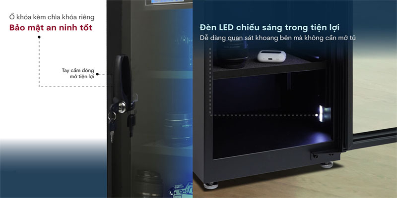 Tủ chống ẩm Fujihome DC-50E - Hàng chính hãng