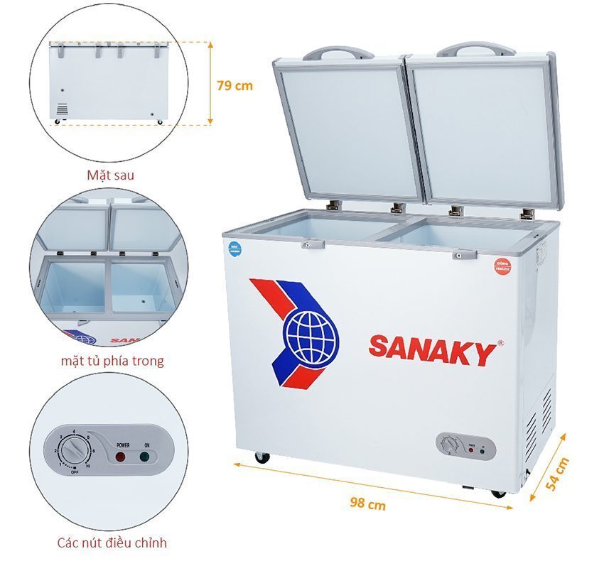 Tủ đông Sanaky VH-255W2 - Hàng chính hãng