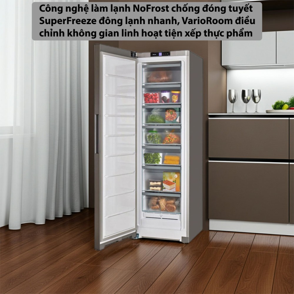 Tủ đông độc lập Miele FNS-4382DEL - Hàng chính hãng