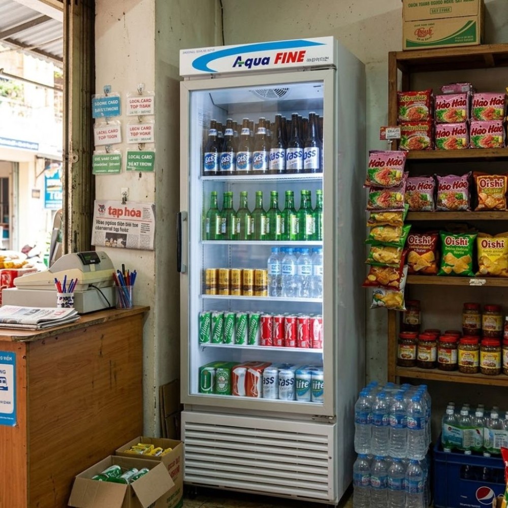 Tủ đông đứng AquaFine JW-470RF - Hàng chính hãng