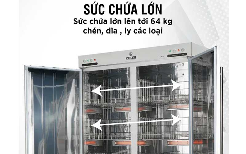 Tủ khử trùng chén bát nhà hàng Kieler KL-TK132 - Hàng chính hãng