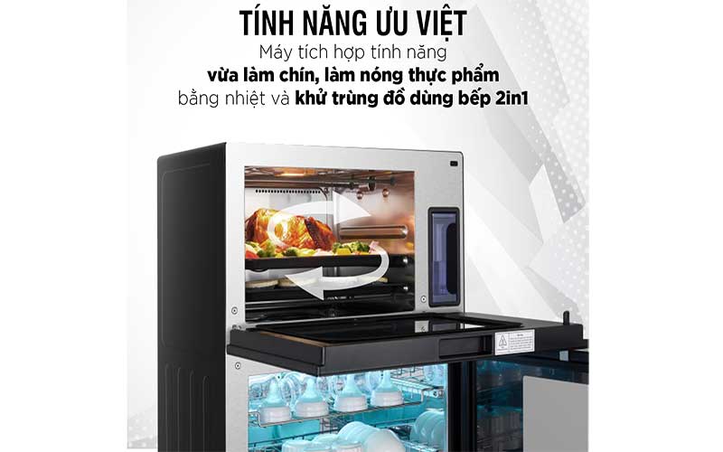 Tủ khử trùng kết hợp lò nướng Kieler KL-TL520 - Hàng chính hãng