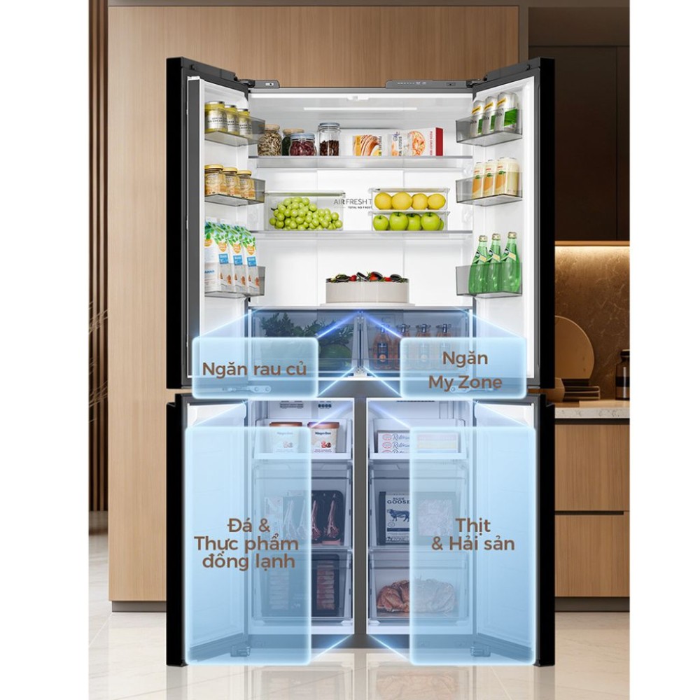 Tủ lạnh Aqua Inverter 502 lít Multi Door AQR-M570XA(FS)	 - Hàng chính hãng