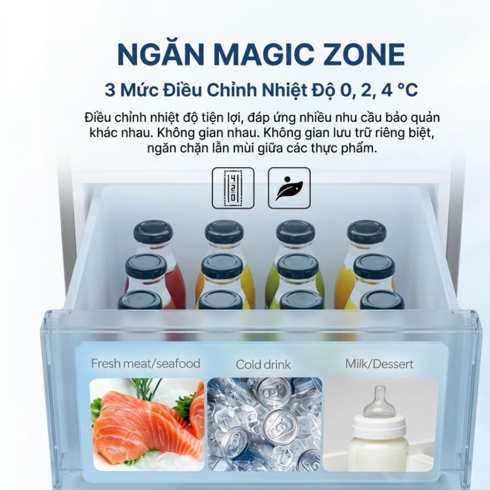 Tủ lạnh Aqua Inverter 529 Lít AQR-M600XA(GB) - Hàng chính hãng