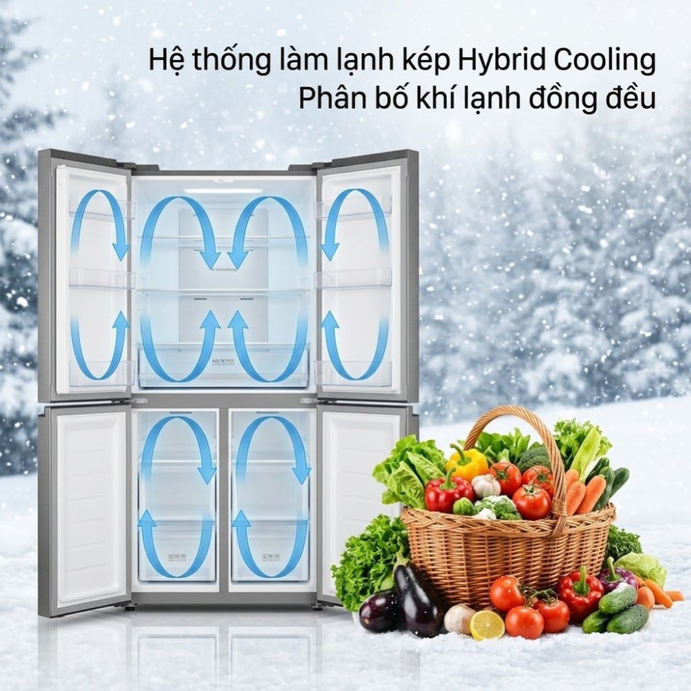 Tủ lạnh Sharp Inverter 572 lít SJ-FXP650VG-SL - Hàng chính hãng