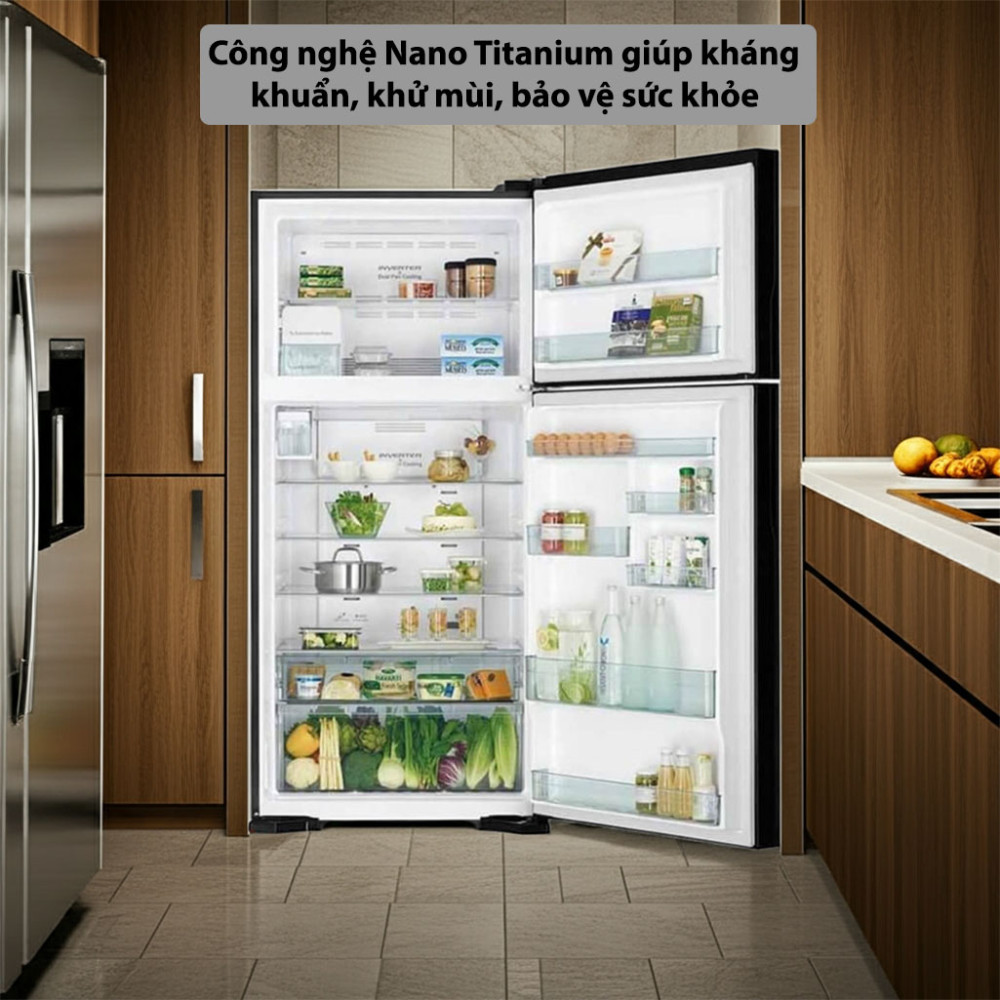 Tủ lạnh Hitachi Inverter 550 lít R-FG690PGV7X(GBK) - Hàng chính hãng