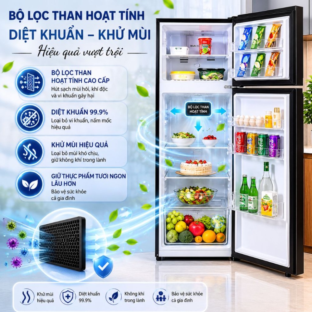 Tủ lạnh LG Inverter 266 lít T26BG - Hàng chính hãng