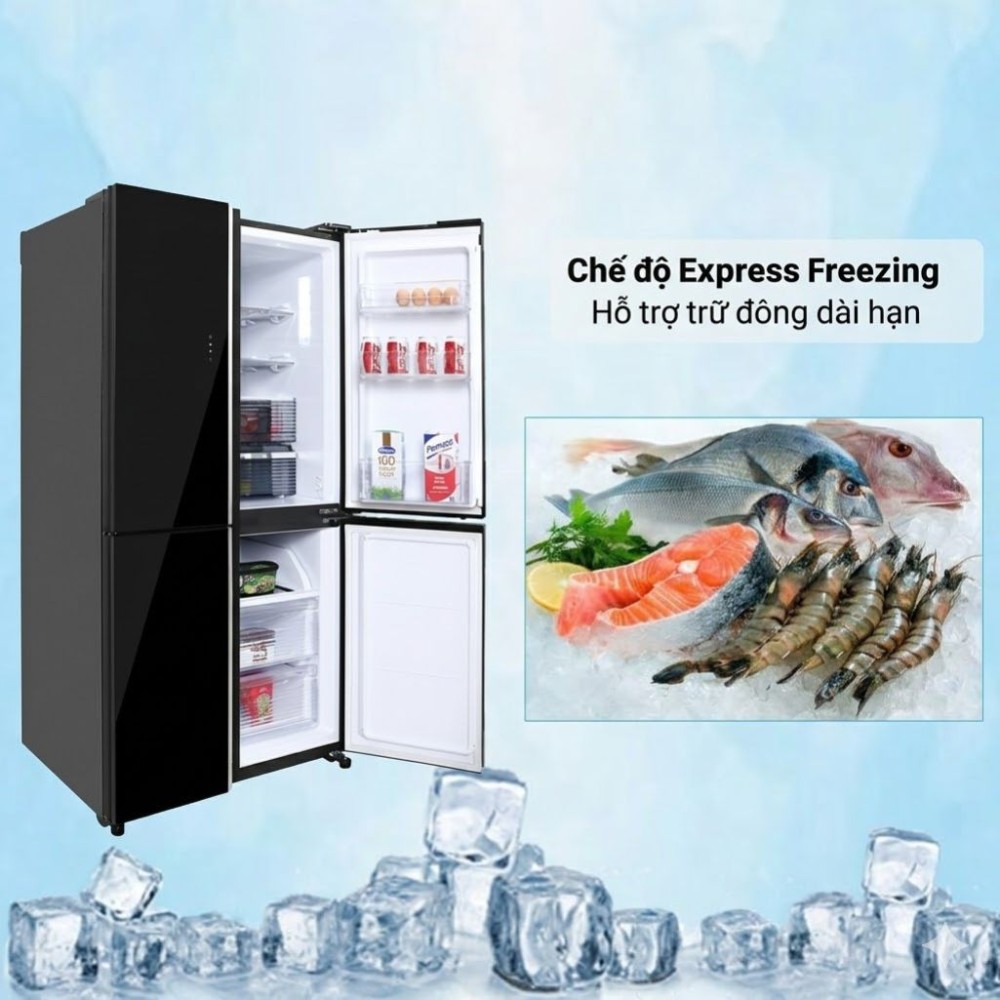 Tủ lạnh Sharp 466 lít Inverter SJ-FXP560VG-BK - Hàng chính hãng