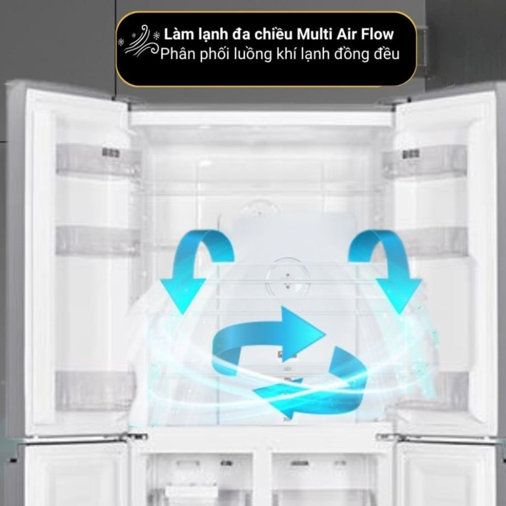 Tủ lạnh Sharp inverter Multi Door 421 lít SJ-FXP510VG-CH - Hàng chính hãng
