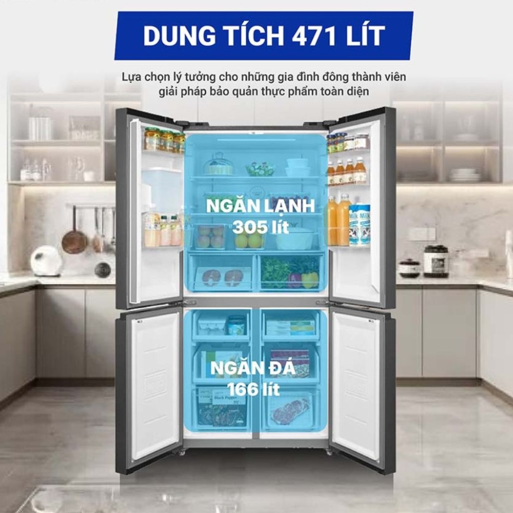 Tủ lạnh Toshiba Inverter 471 lít GR-RF606WI AG - Hàng chính hãng