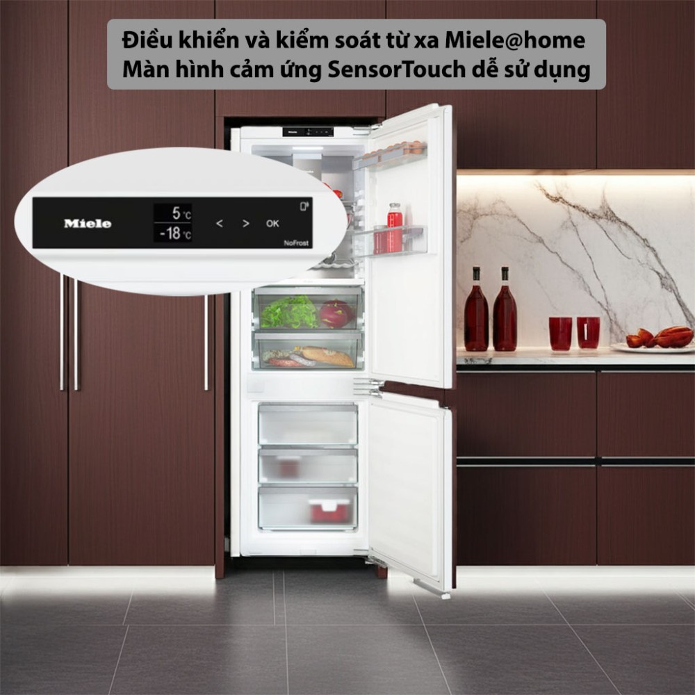 Tủ lạnh âm tủ Miele 244 lít KFN 7744C 125 Gala Ed - Hàng chính hãng