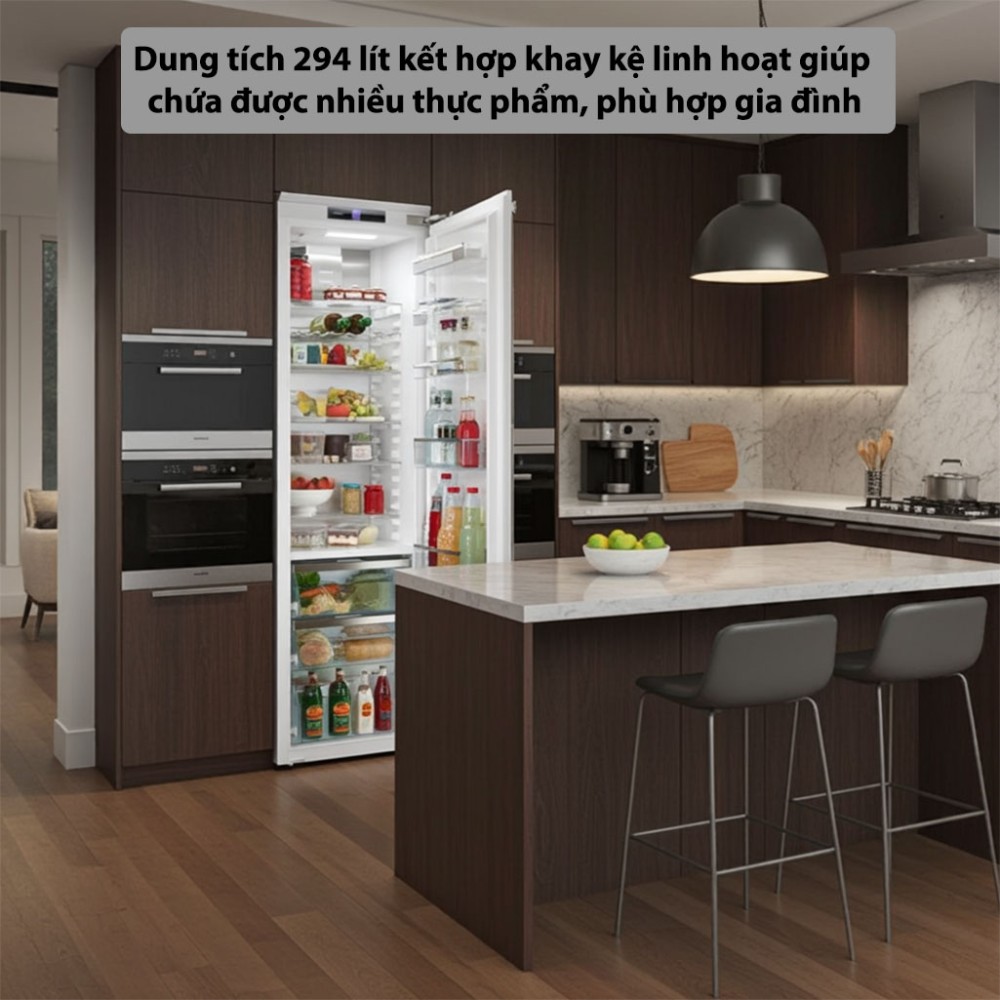 Tủ lạnh âm tủ Miele 294 lít Cooler K 7747 C 125 Gala Ed - Hàng chính hãng