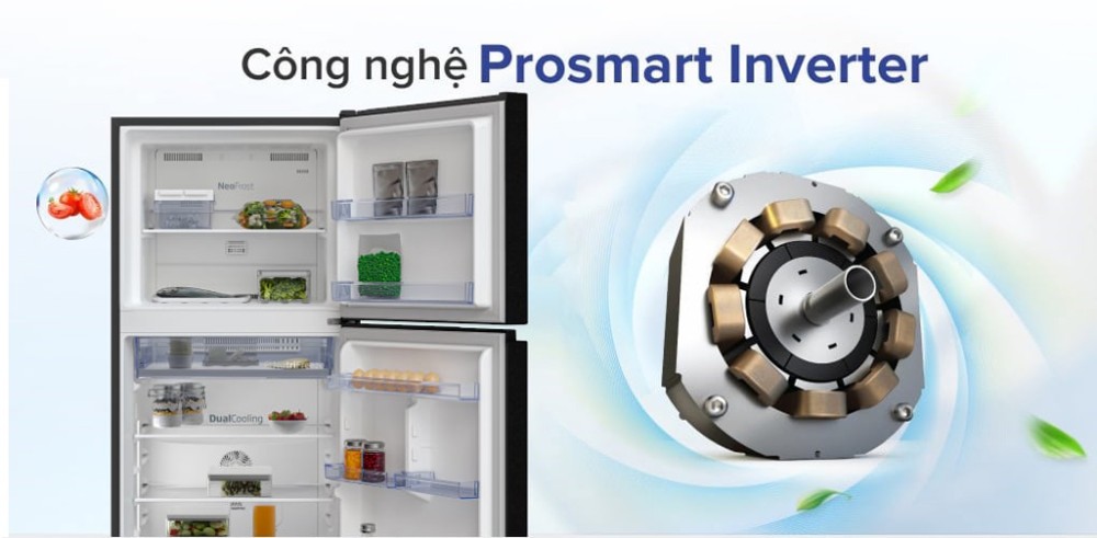 Tủ lạnh Beko Inverter 375 lít RDNT401I50VDHFSK - Hàng chính hãng