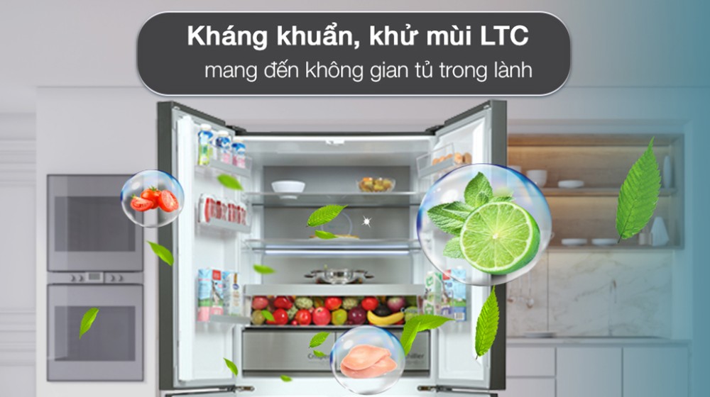 Tủ lạnh Beko Inverter 553 lít Multi Door GNO51651GBVN - Hàng chính hãng
