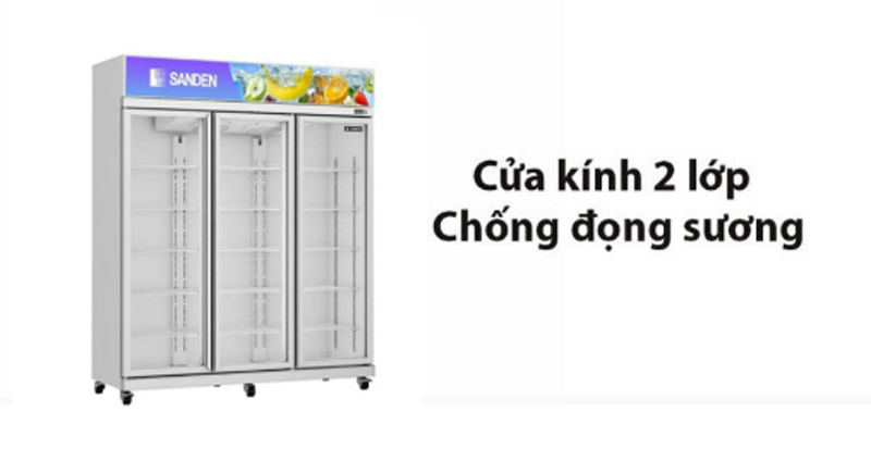 Tủ mát Sanden intercool YPC-1650 - Hàng chính hãng