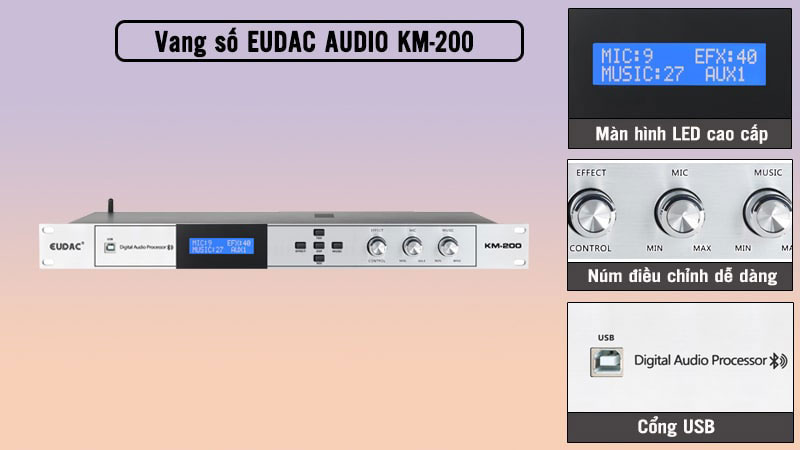 Vang số Eudac KM-200 - Hàng chính hãng