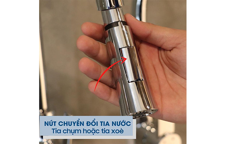 Vòi nóng lạnh dây rút Malloca K012C - Hàng chính hãng