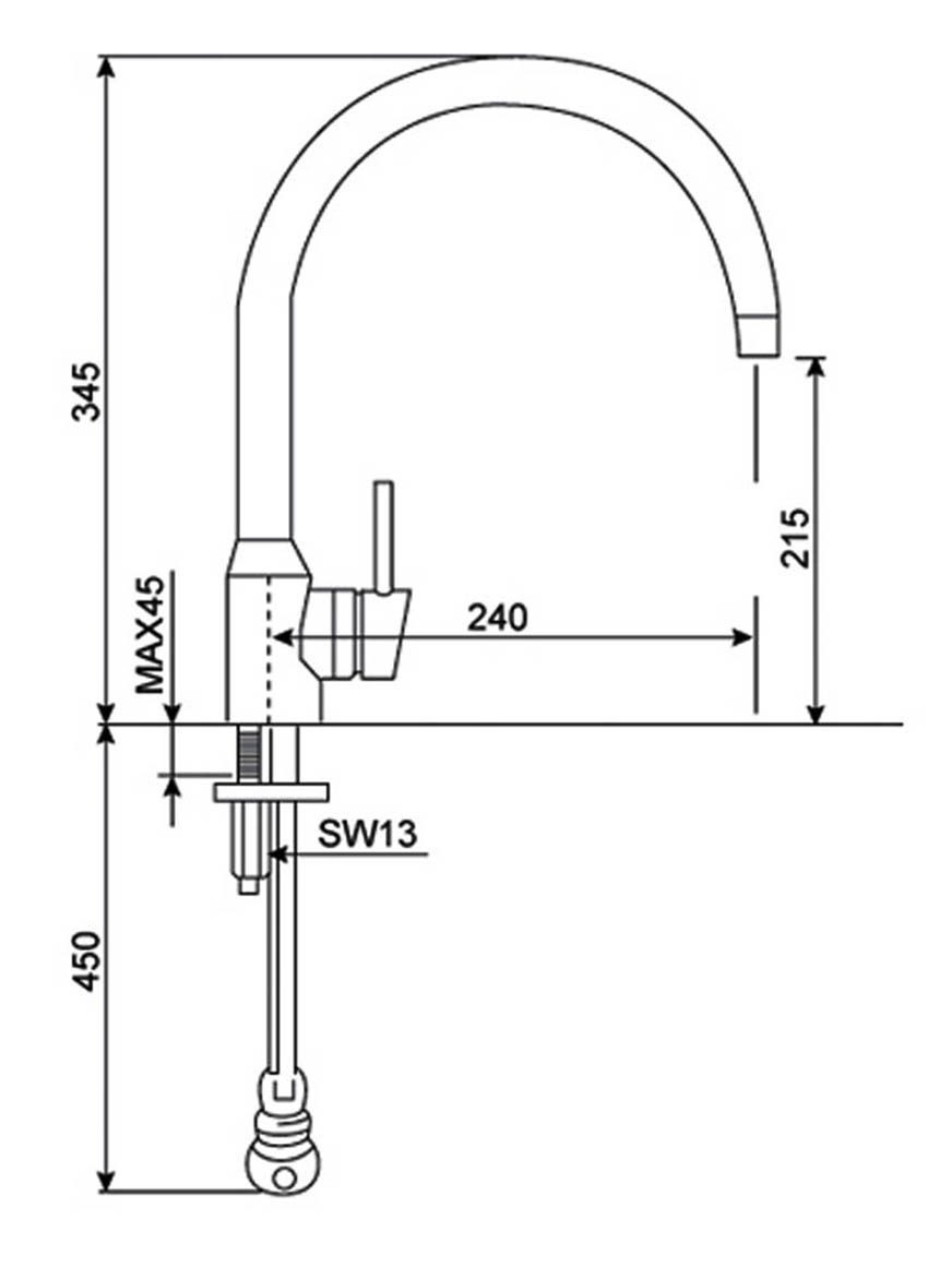 Vòi rửa bát nóng lạnh American Standard WF-5608  - Hàng chính hãng