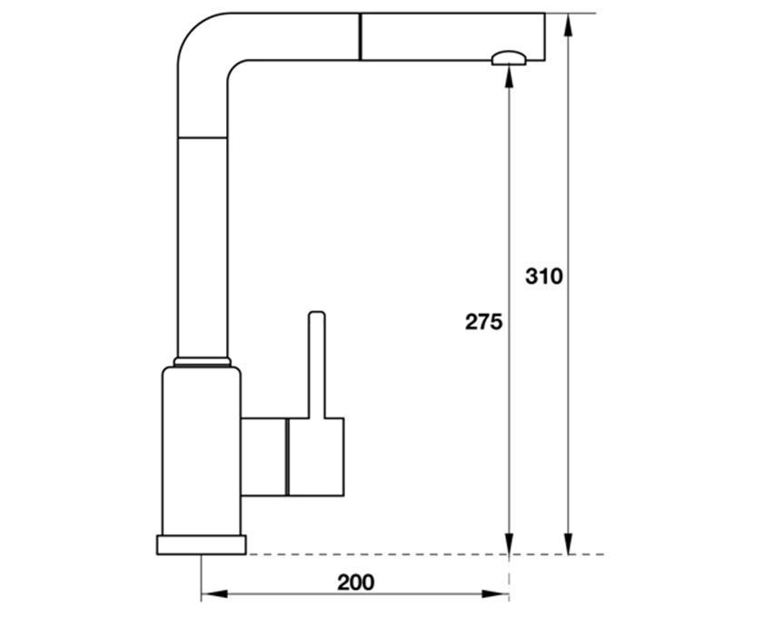 Vòi rửa chén Hafele HF-GM401 (ZD) 569.15.401 - Hàng chính hãng