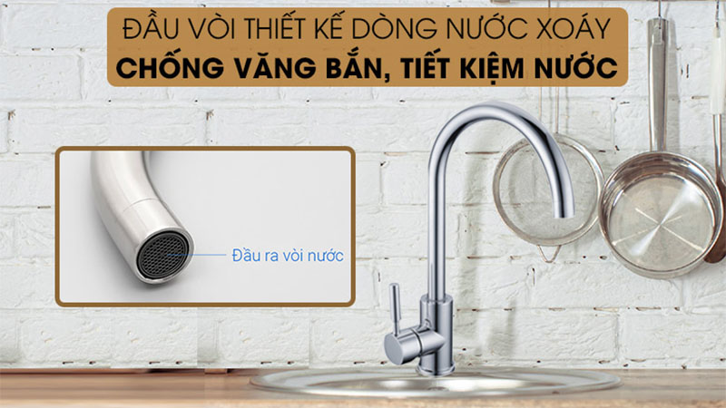 Vòi rửa chén nóng lạnh Eurosun S-K025 - Hàng chính hãng