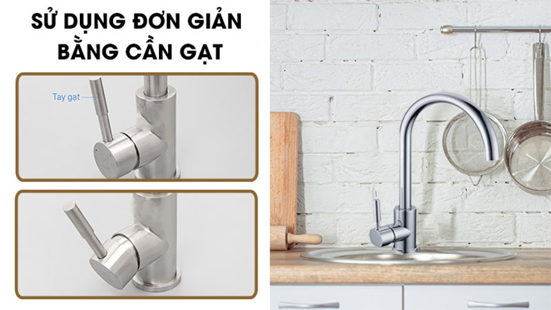 Vòi rửa chén nóng lạnh Eurosun S-K025 - Hàng chính hãng