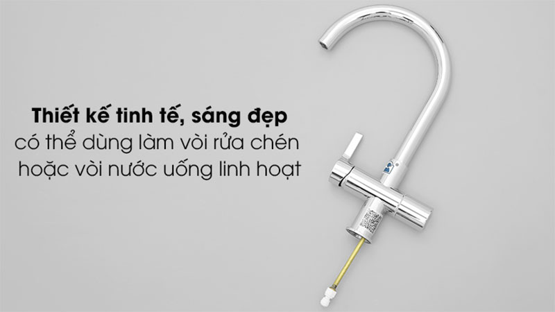 Vòi rửa chén nóng lạnh tăng áp đồng Malloca K150DW - Hàng chính hãng