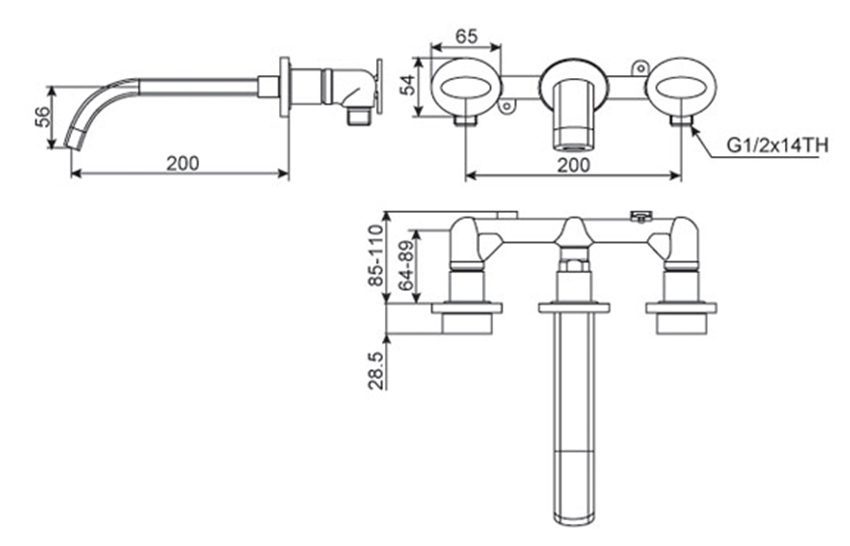 Vòi rửa mặt nóng lạnh American Standard WF-3234 - Hàng chính hãng