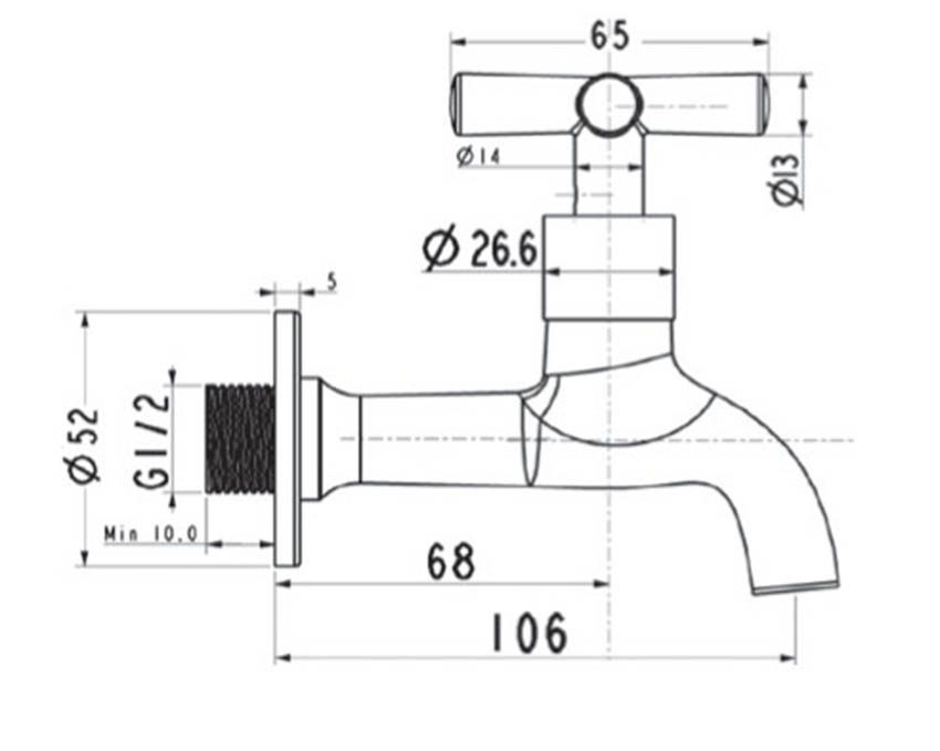 Vòi rửa nước lạnh American Standard A-7300C  - Hàng chính hãng