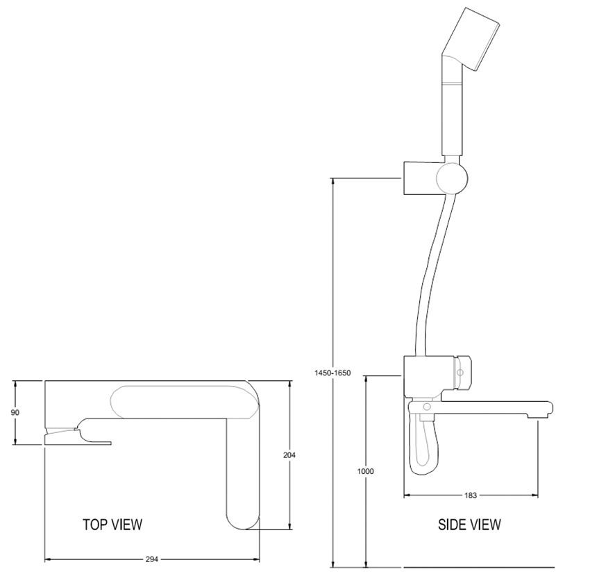 Vòi sen tắm nóng lạnh American Standard WF-1911 - Hàng chính hãng