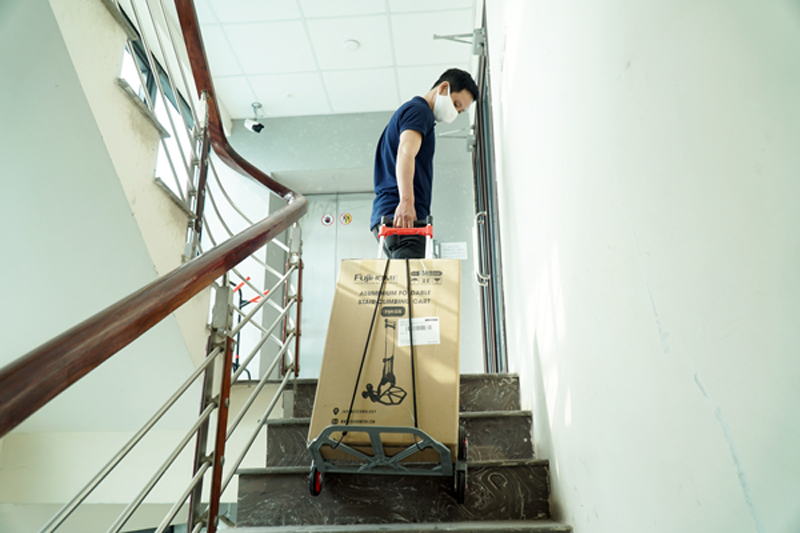 Xe kéo đi chợ, leo cầu thang Fujihome SC-250 - Hàng chính hãng