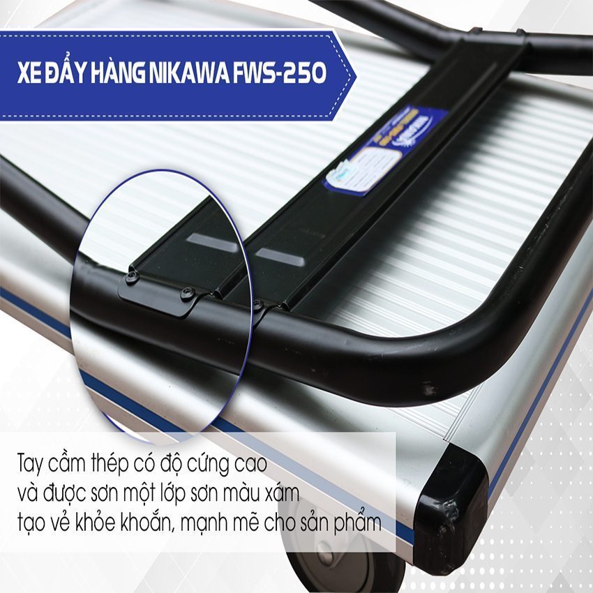 Xe đẩy hàng nhôm Nikawa FWS-250 - Hàng chính hãng