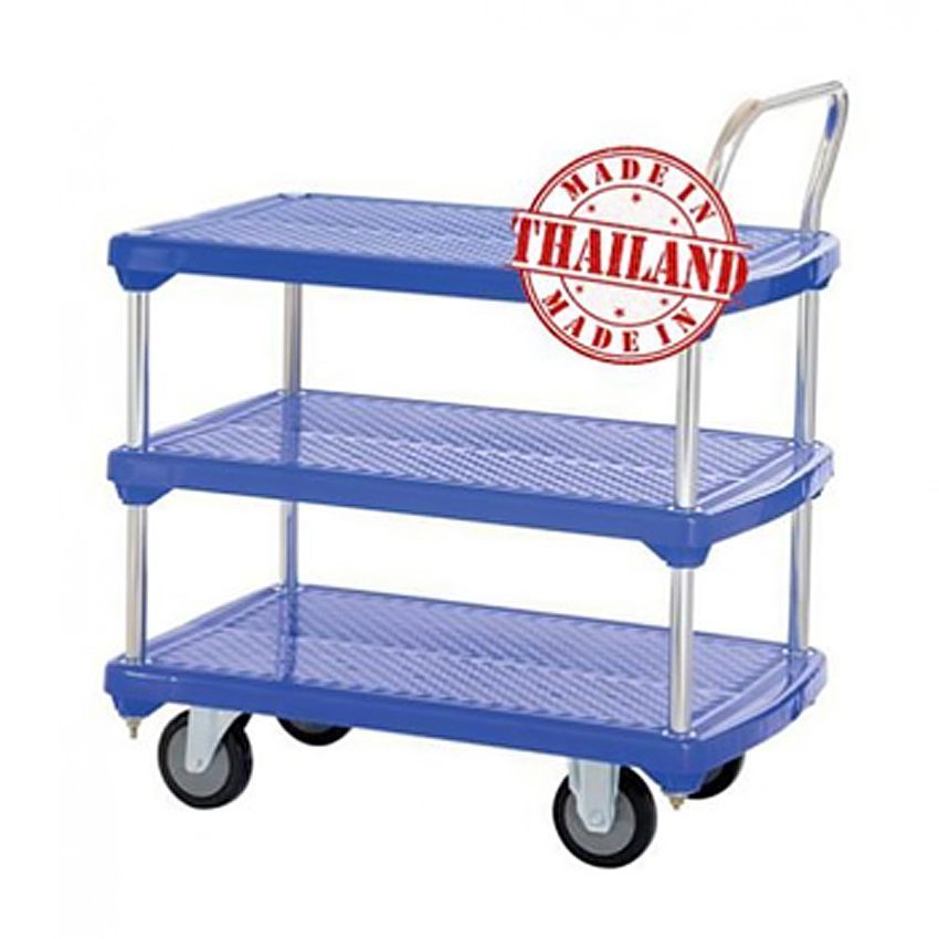 Xe đẩy hàng sàn nhựa 3 tầng Sumo NP-230S - Hàng chính hãng