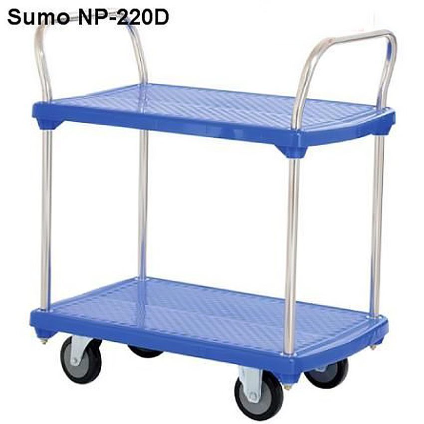 Xe đẩy hàng sàn nhựa SUMO NP-220D - Hàng chính hãng