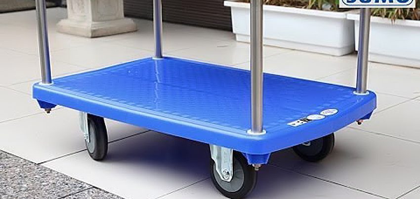 Xe đẩy hàng sàn nhựa 2 tầng Sumo NP-220S - Hàng chính hãng