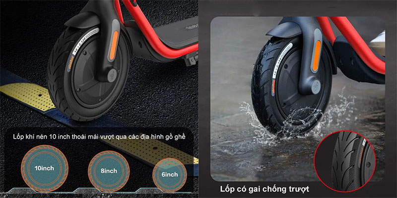 Xe điện Scooter Segway Ninebot D38U - Hàng chính hãng
