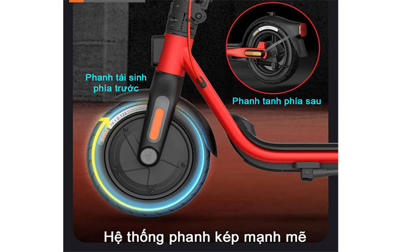 Xe điện Scooter Segway Ninebot D38U - Hàng chính hãng