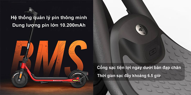 Xe điện Scooter Segway Ninebot D38U - Hàng chính hãng