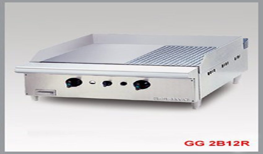 Bếp chiên nửa phẳng, nửa nhám dùng gas Berjaya GG2B12R - Hàng chính hãng